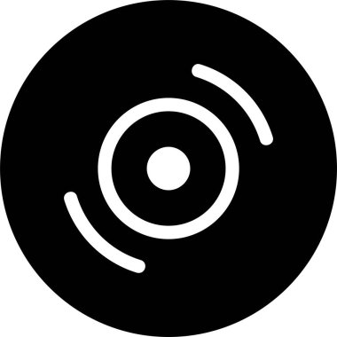 Cd Simgesi, Oyun İşareti ve Beyaz Arkaplanda İzole Edilmiş Sembol. Mobil Uygulamalar için Oyun Simgesi.