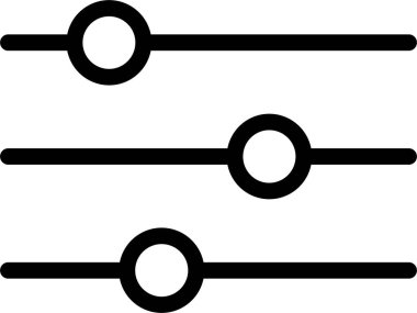 Eşitleyici Simgesi, Oyun İşareti ve Beyaz Arkaplanda İzole Edilmiş Sembol. Mobil Uygulamalar için Oyun Simgesi.