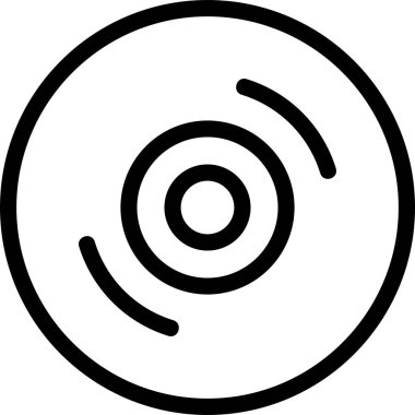 Cd Simgesi, Oyun İşareti ve Beyaz Arkaplanda İzole Edilmiş Sembol. Mobil Uygulamalar için Oyun Simgesi.