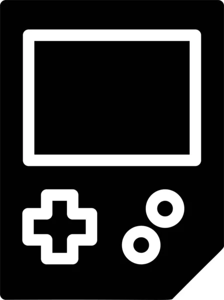 Icona Della Console Gioco Segno Gioco Simbolo Isolato Sfondo Bianco — Vettoriale Stock