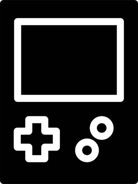 Icona Della Console Gioco Segno Gioco Simbolo Isolato Sfondo Bianco — Vettoriale Stock