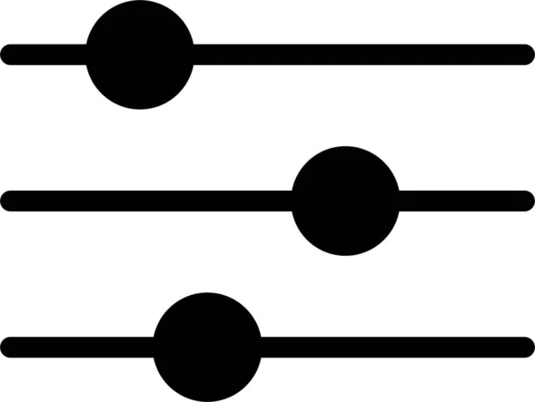 Піктограма Еквалайзера Ігровий Знак Символ Ізольовані Білому Тлі Піктограма Гри — стоковий вектор