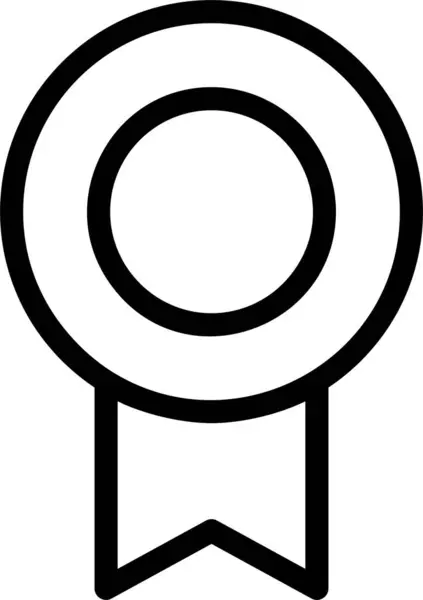 Медальная Икона Игорный Знак Символ Белом Фоне Иконка Игры Мобильных — стоковый вектор