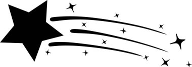 Galaksi asteroidleri, kuyruklu yıldızlar ya da kuyruklu meteorlar. Yanan asteroitler, taş ve buz kuyrukluyıldızları ve uzayda parlayan renkli izler. Vektör Boşluğu Çıkartmaları.