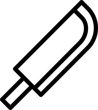 Knife Icon With Outline Style, Camping Sign And Symbol Isolated On White Background