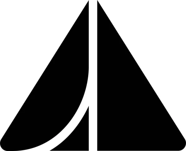 Ікона Намет Стилем Гліфа Значок Кемпінгу Символ Ізольовані Білому Тлі — стоковий вектор