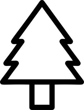 Tree Icon With Outline Style, Agriculture Sign And Symbol Isolated On White Background