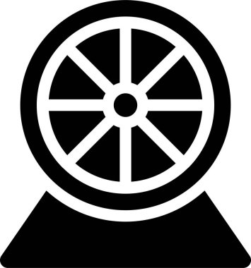 Hamster Wheel Icon With Glyph Style, Veterinary Sign And Symbol Isolated On White Background