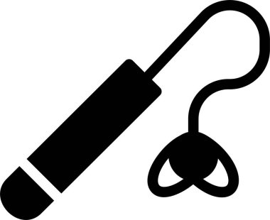 Cat Toy Icon With Glyph Style, Veterinary Sign And Symbol Isolated On White Background