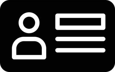 Driving License Icon With Glyph Style, Driving School Sign And Symbol Isolated On White Background