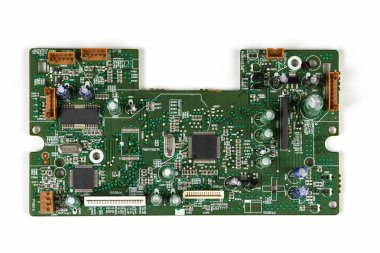 Yazılı devre kartı. Elektronik bilgisayar donanım teknolojisi. Anakart dijital çip. Teknik bilim. Bilgi mühendisliği bileşeni.