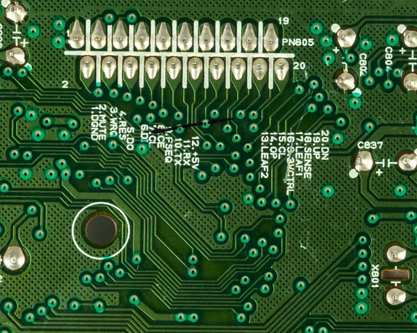 Yazılı devre kartı. Elektronik bilgisayar donanım teknolojisi. Teknik bilim. Bilgi mühendisliği bileşeni.