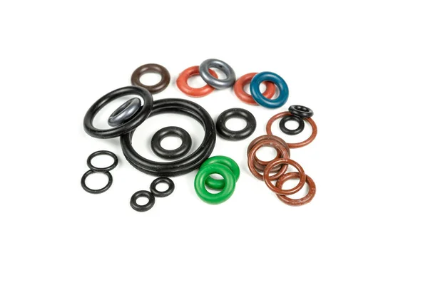 Hydraulic Dan Pneumatic Ring Berwarna Hitam Dengan Ukuran Berbeda Pada Stok Gambar