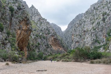 Sa Calobra Mallorca, İspanya 'daki Torrent de Pareis Kayalıkları