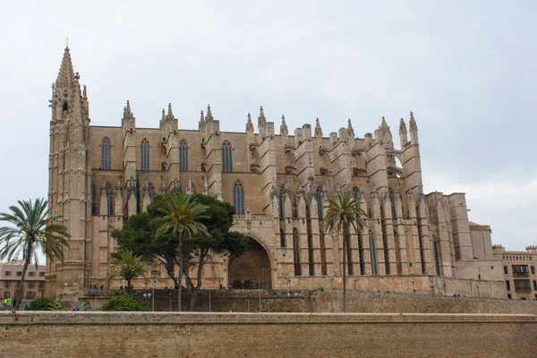 Zabytkowa Katedra Palma Mallorca — Zdjęcie stockowe