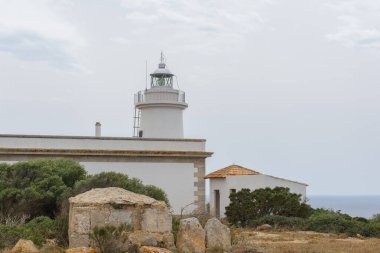 Mallorca, İspanya 'daki Kaptan Blanc' ın Deniz Feneri