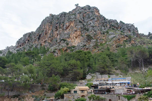 Calobra Mallorca Španělsko 2022 Útesy Calobra — Stock fotografie