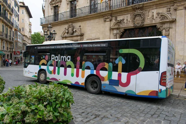 Palma Mallorca Mallorca España 2022 Autobús Público Gratuito Centro Ciudad — Foto de Stock