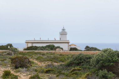 Mallorca, İspanya 'daki Kaptan Blanc' ın Deniz Feneri