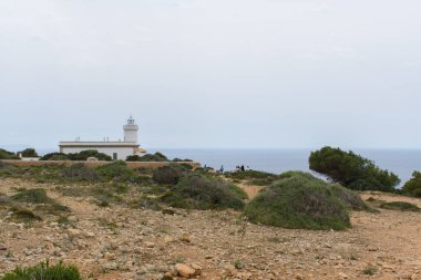 Mallorca, İspanya 'daki Kaptan Blanc' ın Deniz Feneri
