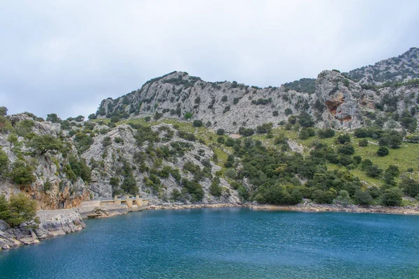 Пейзаж Водохранилища Горг Блау Майорке Балеарские Острова Испания — стоковое фото