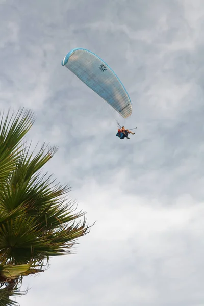 Atracción Cielo Parapente Sobre Miraflores Lima —  Fotos de Stock