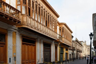 2015 yılında Peru 'nun başkenti Lima' nın tarihi merkezi.