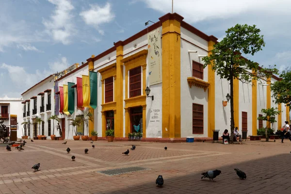 Historisches Zentrum Von Cartagena Indias Kolumbien Mit Museum Für Moderne — Stockfoto