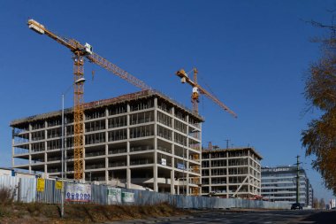 Katowice, Kasım 2021. ECO Şehri ofis kompleksi genişlemeye devam ediyor.