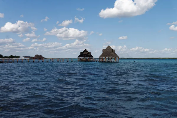 Λαγκούνα Μπακαλάρ Μεξικό Επίσης Knwon Laguna Siete Colores — Φωτογραφία Αρχείου