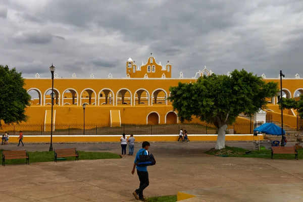Historic Town Izamal Yucatan Mexico Famous Convent Saint Anthony Convento — 스톡 사진