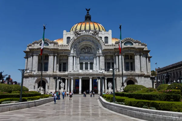Palacio de Bellas Artes, a culture hub in the centre of Ciduad de Mexico, 2017.