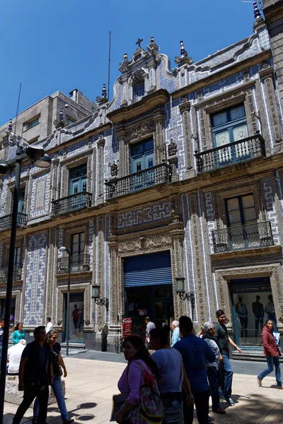 Casa Azulejos 一座装饰有瓷砖的历史建筑 Azulejos — 图库照片