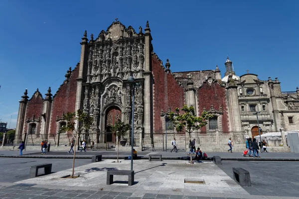 Metropolitan Cathedral Zocalo Historic Centre Mexico City 2017 — Stok fotoğraf