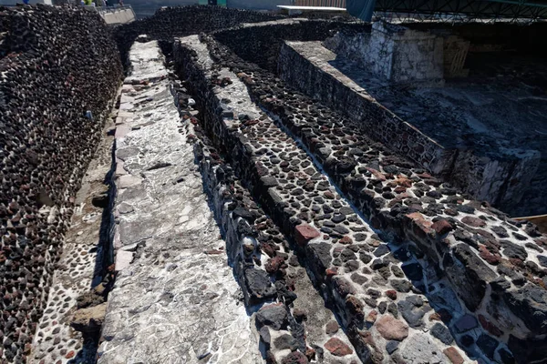 Sitio Del Templo Mayor Mayor Santuario Azteca Tenochtitlan — Foto de Stock