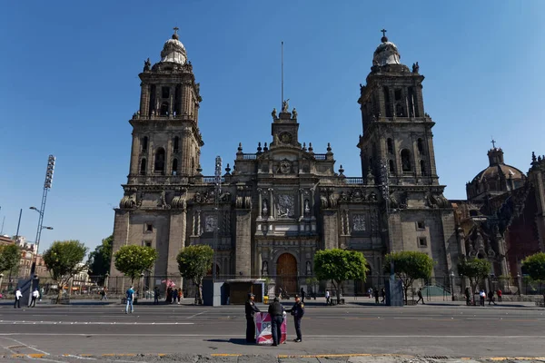 Metropolitan Cathedral Zocalo Historic Centre Mexico City 2017 —  Fotos de Stock