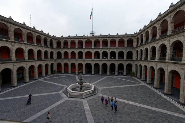 Kongressens Inre Domstolar Nacional Med Väggmålningar Mexico City Ciudad Mexico — Stockfoto