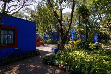 Frida Kahlo 'nun Ciduad de Mexico City' deki evi..