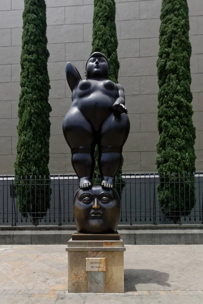 Medellin Colombia Plaza Botero Con Opere Del Famoso Scultore Colombiano — Foto Stock