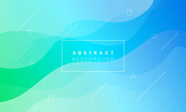 Abstrait Moderne Coloré Liquide Vague Liquide Vert Bleu Dégradé Fond — Image vectorielle