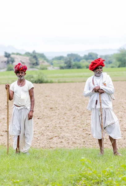 Jawai Rajasthan Indie Září 2021 Portrét Starších Mužů Etnické Skupiny — Stock fotografie