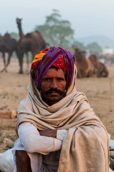 Pushkar Rajasthan India 2019 Pushkar Fair Trakers Fair Ground — 스톡 사진