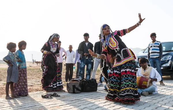 Pushkar Rajasthan India Ott 2017 Rajasthani Ladies Abbigliamento Tradizionale — Foto Stock