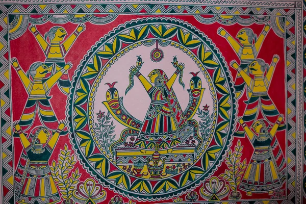 Nowość Delhi India Produkty Rzemieślnicze Sklepie Pamiątkami Hunar Haat Malowanie — Zdjęcie stockowe