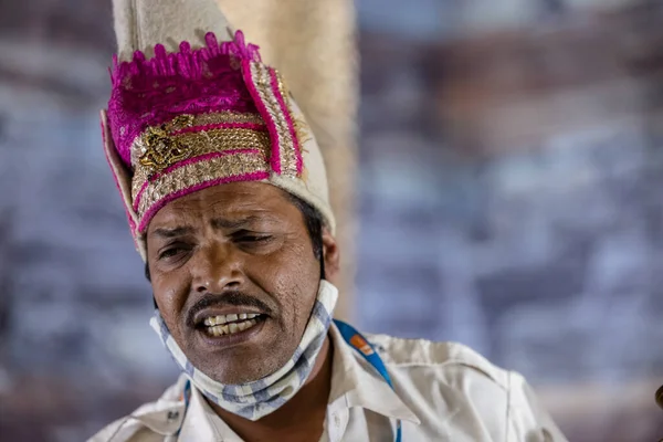 New Delhi Inde Homme Local Foire Hunar Haat — Photo