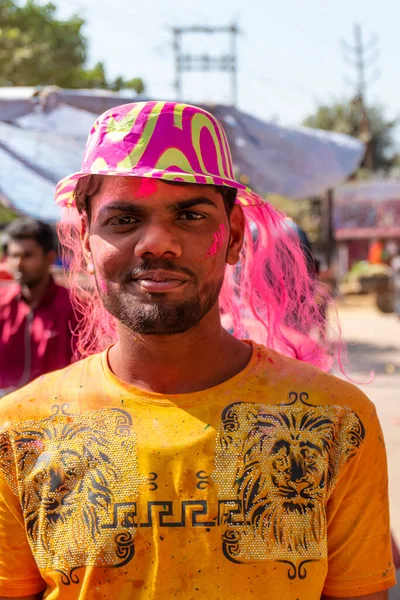 Уттар Прадеш Індія Березень 2022 Року Непізнані Люди Які Насолоджуються — стокове фото