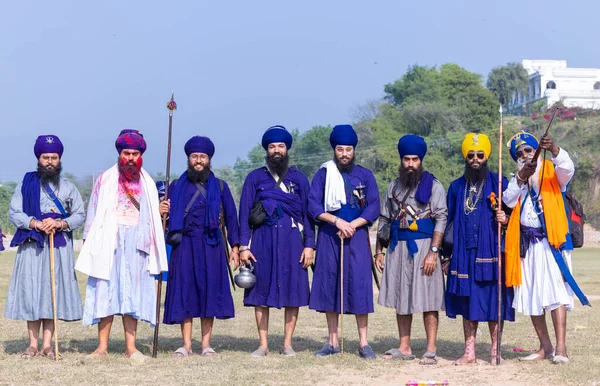 Anandpur Sahib Punjab India March 2022 Portrait Sikh Male Nihang — стокове фото