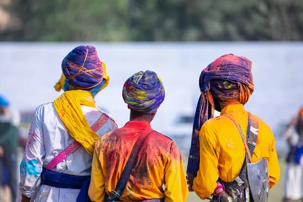 Anandpur Sahib Punjab Indien Mars 2022 Porträtt Sikh Hane Nihang — Stockfoto