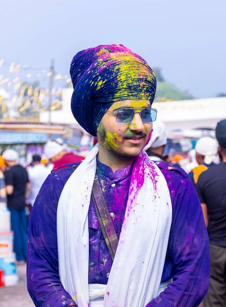 Anandpur Sahib Punjab Ινδία Μάρτιος 2022 Πορτρέτο Του Sikh Αρσενικό — Φωτογραφία Αρχείου