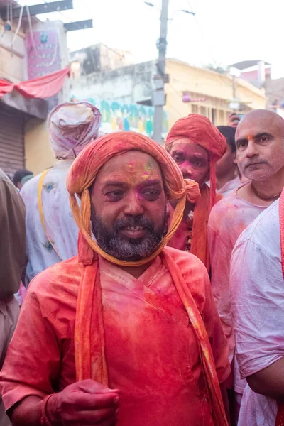 인도의 우타르프라데시 2022 사람들 전통적 축제를 기념하고 — 스톡 사진